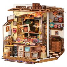 ROBOTIME Kit per casa delle bambole in legno 3D Regalo unico Decorazione per la casa Ornamento Fai da te Imegnativa casa in miniatura artigianale per adulti Adolescenti