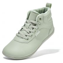 HOBIBEAR Scarpe invernali a piedi nudi unisex Scarpe da donna da uomo con punta larga Scarpe da ginnastica alla caviglia foderate in pelliccia sintetica Scarpe stringate in pelle artificiale