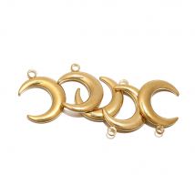 5 sztuk ze stali nierdzewnej półksiężyc wisiorki dla majsterkowiczów tworzenia biżuterii sweter naszyjnik rzemiosło akcesoria