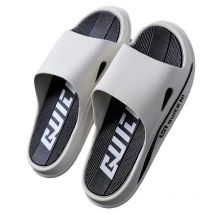 Fashion Men Slippers PVC Soft Sole Non-slip Men Flip Flops Outdoor Thick Bottom Beach Sandals Home Bathroom Couples Slippers New