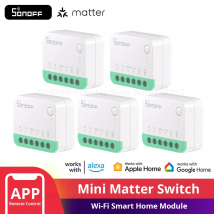 1-20PCS SONOFF MINIR4M Matter Wifi Smart Switch Mini Modulo di Automazione Domestica Connessione Locale per Alexa Google Home SmartThings