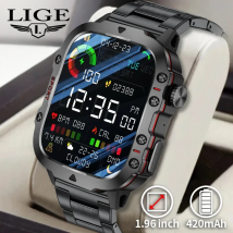 2024 wytrzymały wojskowy inteligentny zegarek męski zegarki do użytku na zewnątrz lP68 wodoodporny 2.01 "Al Voice Bluetooth Call Smartwatch dla androida lOS