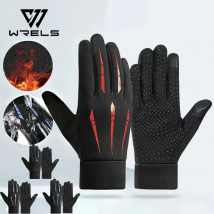 Winter Warm Gloves Thicken Fleece Lining Cycling Gloves Anti-Slip Cold-proof Thermal Touchscreen Outdoor Sports Ski Gloves
