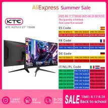 KTC H27S17 27" 1500R Monitor de juego curvo QHD 2560x1440 16:9 ELED 180Hz 120% sRGB 4000:1 Relación de contraste 1ms Tiempo de respuesta MPRT