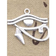 5pcs Charms Ancient Egypt Eye Of Horus 33x27mm Antique Making Pendant fit,Vintage Tibetan Bronze,DIY Handmade Jewelry