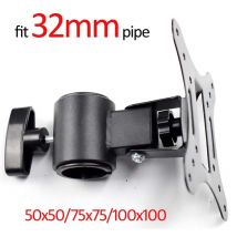 15kg LCD-3T Full Motion Monitor halterung Teile 10 "24" 27 "Neigung schwenkbare LCD-Wand halterung Monitor Rohr halterung Vesa 75x75 100x100 50x50