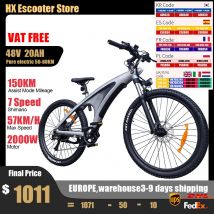 HX Q5 Ebikes 2000W rower elektryczny dla dorosłych 57 KM/H rower elektryczny 27.5 Cal wymienny akumulator elektryczne rowery elektryczne górski Ebike