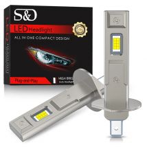 20000LM H1 H3 LED Headlight Bulb Mini Canbus H1 Led Lamp 120W CSP for Car Headlamp Fanless Light Auto Diode Fog Lamps 12V 6000K