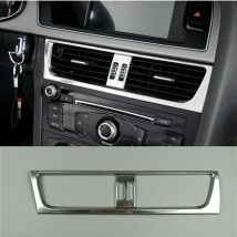 Auto-Innenraum Mittelkonsole Luftauslass Lüftungsabdeckung Rahmenverkleidung für Audi A4 B8 A5 LHD Chrom Silber