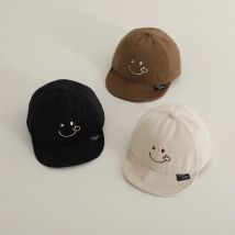 Niedliche Lächeln Muster Stickerei Baby Baseball mütze weiche Krempe Baumwolle Frühling Herbst Sonne Hut Kuppel Schirmmützen Säugling