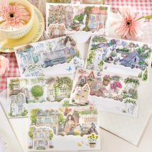 6 Stil 2 teile/beutel girly Pflanze Landschafts bau Transfer Aufkleber für DIY Handy Fall Handbuch Notebook Foto rahmen Tag Dekoration