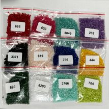 Quadratische und runde Diamant-Stickerei mit Feenstaub, Elfen-Strassstein, Diamantmalerei, glänzender Mosaik-Edelstein, Harz-Galvanikprodukt