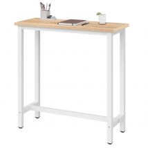 WOLTU Tavolo da Bar Bistrò Tavolo da pranzo per cocktail Legno MDF vintage 100x40x100 cm Tavolino alto da caffè e tè per cucina Bar Balcone