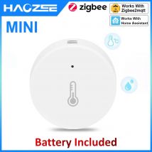 Haozee Smart Zigbee Temperature And Humidity Sensor Indoor Thermometer Monitor For Home Work With Home Assistant Zigbee2mqtt