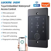 Wifi Tuya Embedded Tastatur für Access Control System 125 KHz EM Kartenleser Wasserdichte Fingerabdruck Access Controller Metall Tastatur