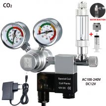 DIY Aquarium CO2 Regler Magnetventil Blasenmessgerät CO2 Steuersystem Reaktionssystem Aquarium CO2 Druckminderventil