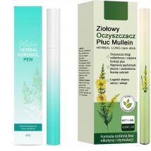 2 Kinds Herbal Diffuser Pen with Extracts of Mullein Mints Rosemary Natural for Lung Cleansing Clear Breathing Improvement 1/3PC