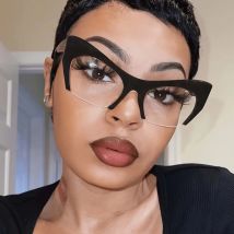 Half frame Cat Eye Blue Light Blocking Glasses Computer Gaming TV Phones Glasses for Women Men
