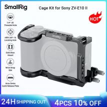 SmallRig ZV-E10 II Kamerakäfig-Set für Sony ZV-E10 II, mit Kabelklemme, mit Arca-Swiss Schnellwechselplatte für Stabilisator -4867