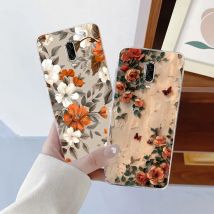 Per Oneplus 8 7 Pro 6T 7T Custodia di lusso per telefono per Oneplus 6 7 8 Marmo Farfalla Fiore Trasparente Custodia protettiva in silicone morbido