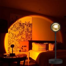 Luce al tramonto a LED da 1 pezzo, luce atmosferica per proiettore di luce al tramonto, proiettore per luce notturna a LED per camera da letto, luce per atmosfera della stanza per ufficio h