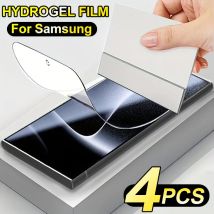 4PCS Für Samsung Galaxy S20 S21 S22 S23 S24 S25 Ultra Plus S20 S21 S23 S24 FE A51 A52 a53 A54 Hydrogel Film Screen Protector