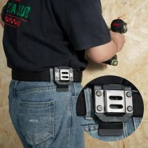 NEW Belt Mounted Drill Holder Drill Belt Clip for Impact Drill Guns Tape Measures Durability Steel Nylon Tool Holsters
