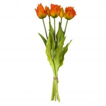 Neue Silikon Papagei Tulpe 5 Stücke Künstliche Blume Real Touch Bouquet 40 CM Luxus Hause Dekorative Blumen Wohnzimmer Deco Flores