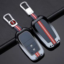 Zink legierung Autos chl üssel Abdeckung Fall für Toyota Rav4 Highland Coralla Hilux Fortuner Land Cruiser Camry Krone Schlüssel bund Zubehör