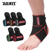 AOLIKES 1 Stück Knöchelbandage für Männer und Frauen, verstellbare Knöchelbandagen, Kompressionsmanschette, Knöchelstütze, bequem und einfach zu tragen