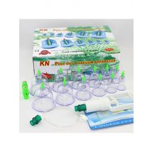Household Cupping Therapy Set Vacuum Suction Cup Pump ABS Thick 12 Cans Cupping Massage Cups Acupuncture Massager Health Care