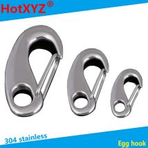 304 edelstahl ei typ schäkel/ei haken/draht seil schnell hängen schnalle/elliptischen frühjahr abschnallen haken 2PCS