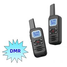 Walkie Talkie analógico Digital DMR de largo alcance, radioaficionado con ranura de tiempo dual de banda única para comunicación de emergencia