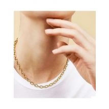 Joolim Jewelry High End Pvd Wholesale Tarnish Free Trendy Basic O-Link Chain Choker Stainless Steel Necklace for Women
