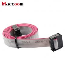 2 Stück 10p Flachbandkabel 50 cm IDC10 Flachkabel 10-poliges Datenkabel LCD 2004 12864 Verlängerungskabel Rampen Anschlusskabel 10-polig für LCD12864