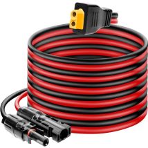 3m 1.5m 12AWG Solar Panel Connector to XT60 Adapter Cable for ALLPOWERS R600 R1500 R2500 Ecoflow River Delta Solar Generators.