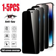 1-5PCS Anti Peeping Vetro Per iPhone 17 14 13 12 11 15 16 Pro Max 12 13 X Xs Max XR Protezione Dello Schermo In Vetro