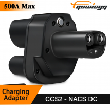 Adapter do ładowania samochodów elektrycznych GUWIEYG CCS2 na Tesla, 500A, konwerter CCS2 Combo na Tesla, adapter CCS2 Tesla do ładowarki samochodowej.