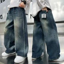 Teenager Baby Jungen Kleidung Jeans Frühling Herbst Kinder Casual Jeans für Große Junge Kind Mode Vintage Hosen Baumwolle Jogginghose ﻿