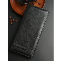 New Men's Wallet Vintage Long Wallets Multi Card Slim Fashion Solid Pattern Soft Leather Wallet Large Capacity Suit Bag billeter