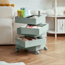 Armadietto portaoggetti rotante Comodino mobile Armadietto laterale Armadietto portaoggetti per cosmetici Camera da letto Mobili per soggiorno Comodino