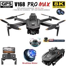 V168 Pro MAX Drohne 8K Professionelle Dual-HD-Kamera GPS 5G WIFI FPV 360 °   Hindernisvermeidung, bürstenloses RC-Quadcopter-Drohnen-Spielzeug