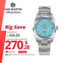 San Martin 36mm Orologio da uomo Esplora Serie Moda Coppie di lusso Orologio sportivo Meccanico automatico in acciaio inossidabile Relojes SN0021