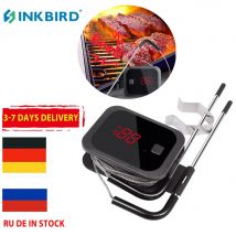 INKBIRD Bluetooth Wireless BBQ termometro Food Cooking stazione meteorologica con doppie sonde Timer per forno Meat Grill Home Sensor