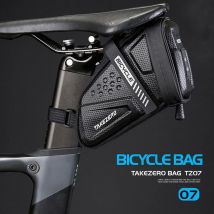 TAKEZERO TZ07 Borsa da coda per bicicletta Borsa da sella Mountain Bike EVA Guscio rigido Borsa posteriore per bici da strada Accessori per attrezzatura da equitazione