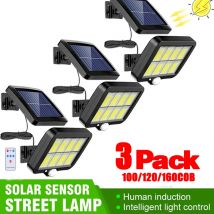 3/2/1 szt. Czujnik słoneczny dzielona kinkiet 3 tryb wodoodporny ruch ogrodowe lampy uliczne lampa słoneczna światło ogrodowe 160/120/100COB