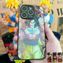 3D-Gitter Dragon Ball GT Handyhülle für iPhone 11 12 13 14 15 16 17 Pro Max Plus Mini Air XR Anime Son Goku stoßfeste Abdeckung