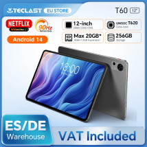 Teclast T60 12 calowy tablet Android 14 2000x1200 T620 8 rdzeniowy CPU Max 20GB RAM 256GB ROM 4G LTE