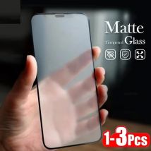 1-3 pezzi di vetro temperato opaco per iPhone 17 16 15 14 12 11 13 Pro Max Plus protezioni schermo smerigliate per iPhone XR X XS Max vetro