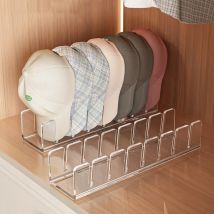 Hutständer aus Acryl für Baseballkappen, ohne Installation, Hut-Organizer für 7, Baseballkappen, Hutablagen für Baseballkappen, Display-Organizer